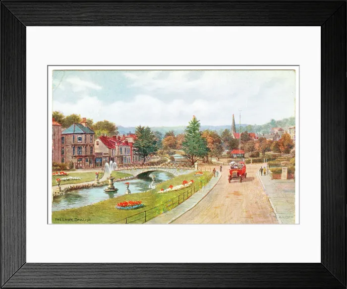 Framed Print : The Lawn, Dawlish Framed Print : The Lawn, Dawlish