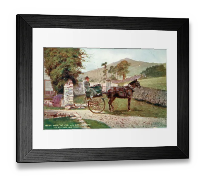Framed Print : An Irish Jaunting Car pictured near Carlingford Framed Print : An Irish Jaunting Car pictured near Carlingford
