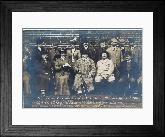 Framed Print : Royal Portugese visit to Windsor Castle group photo Framed Print : Royal Portugese visit to Windsor Castle group photo