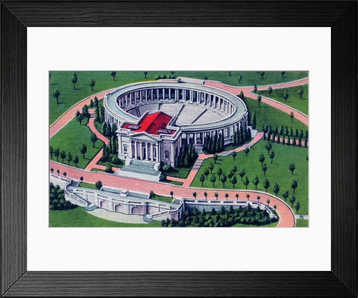 Framed Print : Arlington Memorial Ampitheatre, Virginia. Aerial view Framed Print : Arlington Memorial Ampitheatre, Virginia. Aerial view