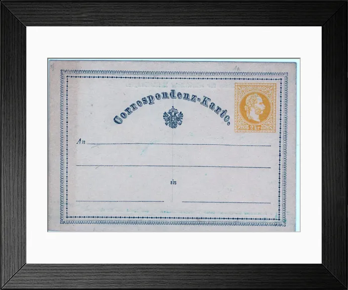 Framed Print : The World's First Postcard Framed Print : The World's First Postcard