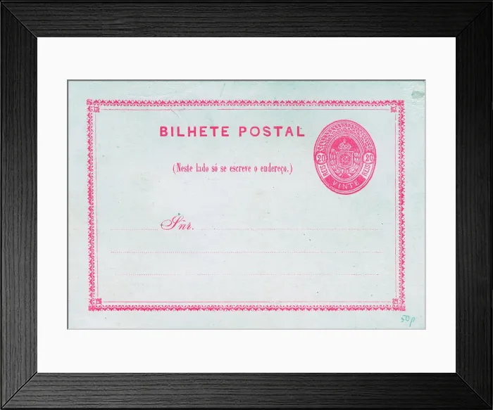 Framed Print : Brazil Bilhete Postal Framed Print : Brazil Bilhete Postal