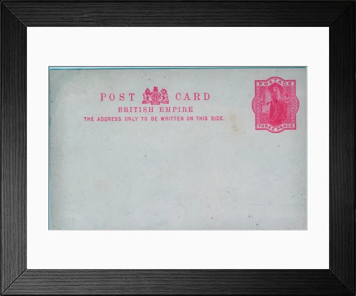 Framed Print : British Empire Postcard Carmine print Framed Print : British Empire Postcard Carmine print