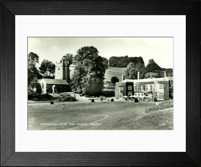 Framed Print : Cockington Court and Church, Torquay, Devon Framed Print : Cockington Court and Church, Torquay, Devon