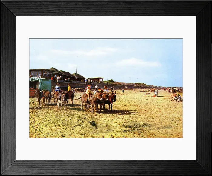 Framed Print : Donkey rides on the beach, St Leonards on Sea, Sussex Framed Print : Donkey rides on the beach, St Leonards on Sea, Sussex