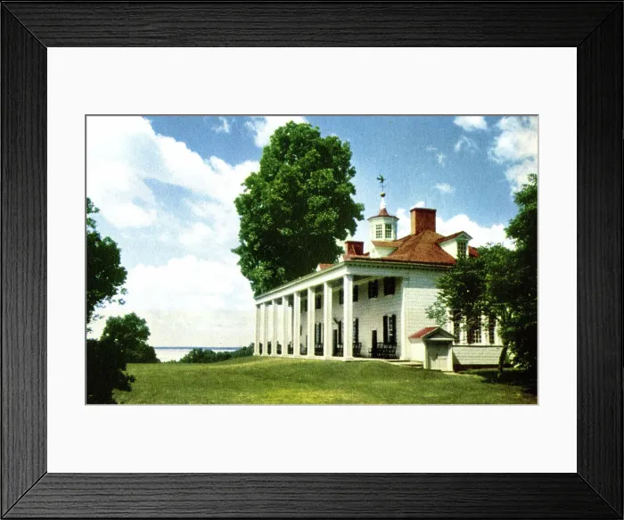 Framed Print : East Front of George Washington's Home, Mount Vernon Framed Print : East Front of George Washington's Home, Mount Vernon