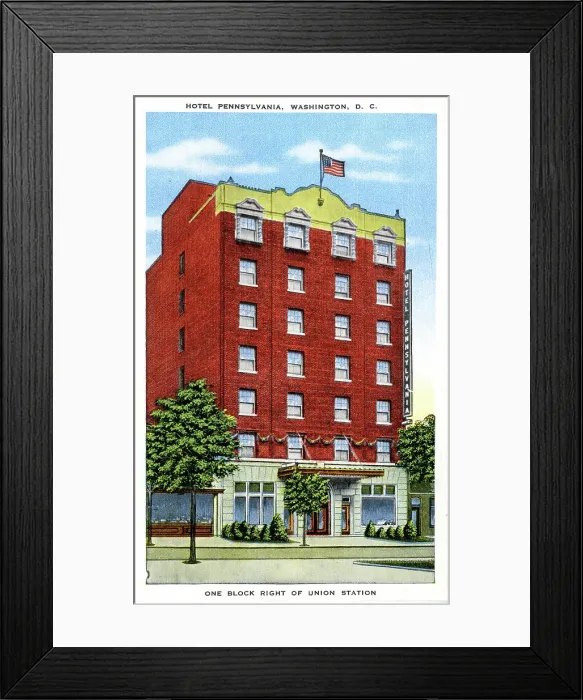 Framed Print : Hotel Pennsylvania, Washington, DC, USA Framed Print : Hotel Pennsylvania, Washington, DC, USA