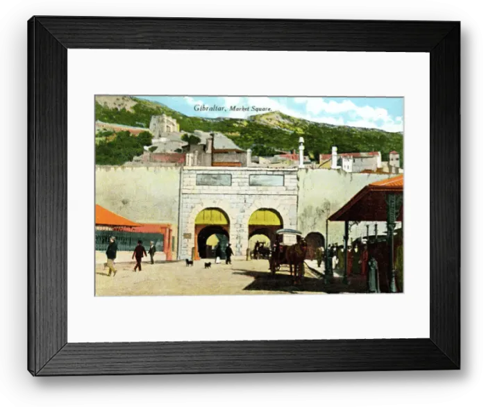 Framed Print : Market Square, Gibraltar Framed Print : Market Square, Gibraltar