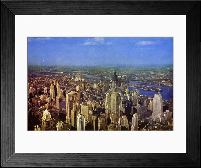 Framed Print : View of New York from the Empire State Building, USA Framed Print : View of New York from the Empire State Building, USA