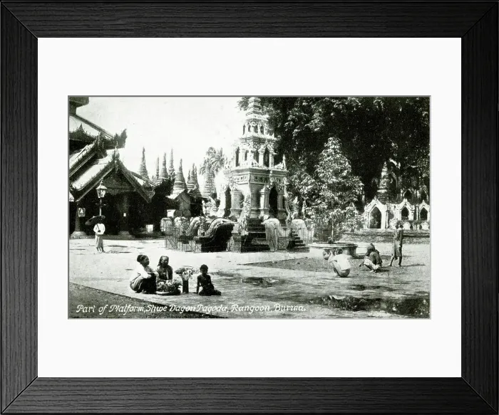 Framed Print : Part of Platform, Shwe Dagon Pagoda, Rangoon, Burma Framed Print : Part of Platform, Shwe Dagon Pagoda, Rangoon, Burma