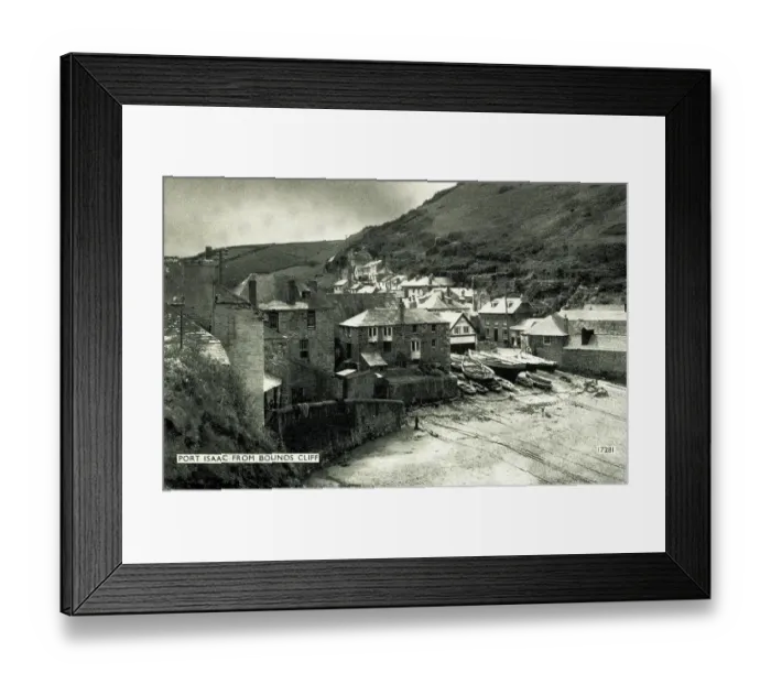 Framed Print : Port Isaac from Bounds Cliff, North Cornwall Framed Print : Port Isaac from Bounds Cliff, North Cornwall