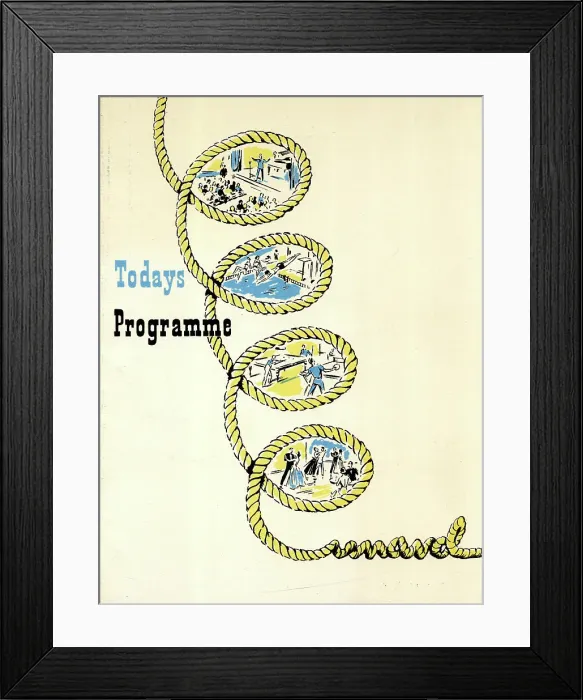 Framed Print : Programme of Events on board RMS Queen Mary Framed Print : Programme of Events on board RMS Queen Mary
