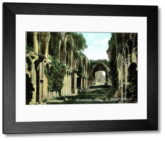 Framed Print : St Joseph's Chapel, Glastonbury Abbey, Gloucestershire Framed Print : St Joseph's Chapel, Glastonbury Abbey, Gloucestershire