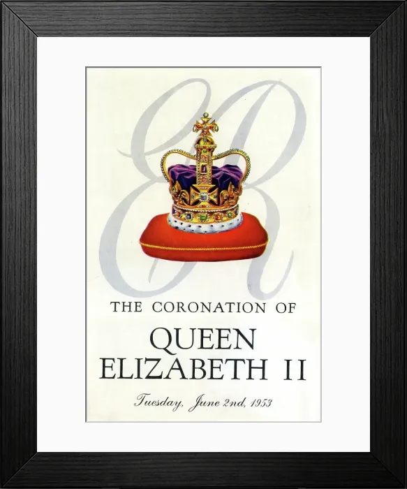 Framed Print : Coronation of Queen Elizabeth II, Tuesday June 2nd 1953 Framed Print : Coronation of Queen Elizabeth II, Tuesday June 2nd 1953
