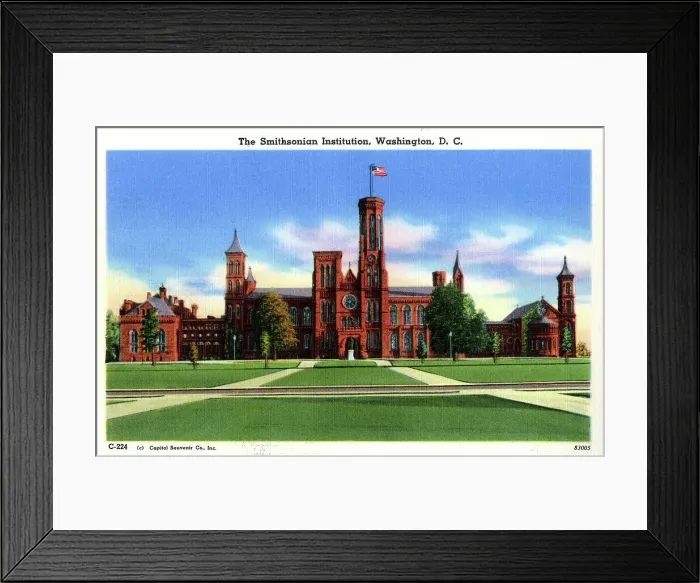 Framed Print : The Smithsonian Institution, Washington DC, USA Framed Print : The Smithsonian Institution, Washington DC, USA