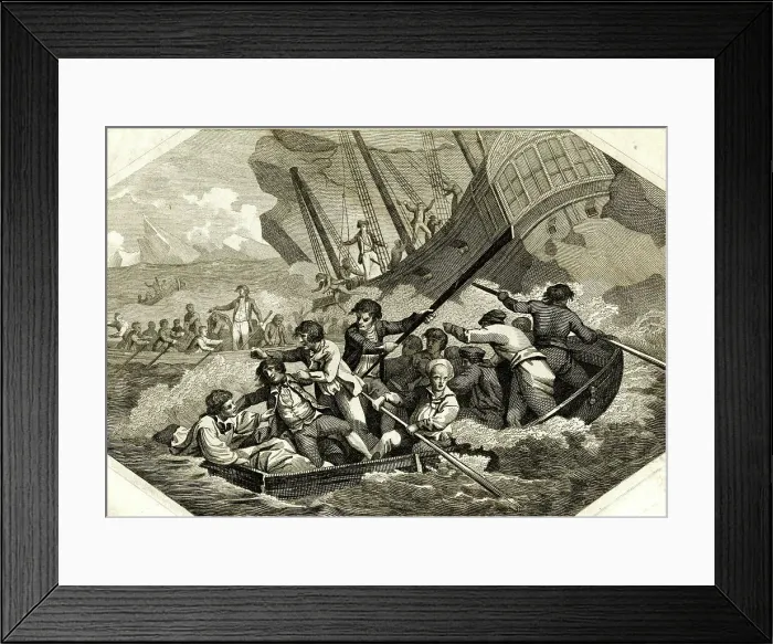 Framed Print : Convict ship Guardian Frigate wrecked on an island of ice Framed Print : Convict ship Guardian Frigate wrecked on an island of ice