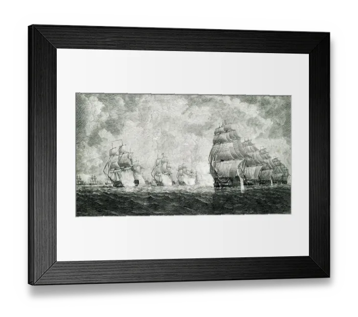 Framed Print : Napoleonic Wars, Battle of Pulo Aura, South China Sea Framed Print : Napoleonic Wars, Battle of Pulo Aura, South China Sea
