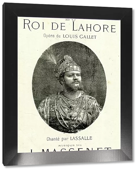 Music cover, Arioso du Roi de Lahore, opera by Massenet