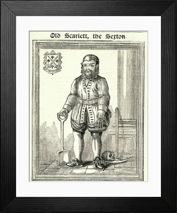 Framed Print : Robert Scarlett, Sexton Framed Print : Robert Scarlett, Sexton