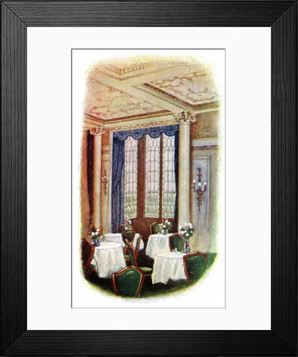 Framed Print : A Corner of the Restaurant, The Berkeley Hotel, London Framed Print : A Corner of the Restaurant, The Berkeley Hotel, London