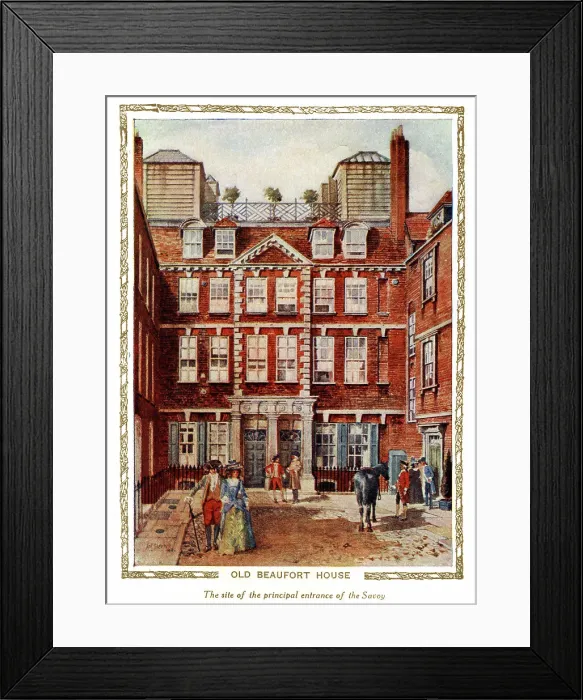 Framed Print : Old Beaufort House, main entrance to Savoy Hotel, London Framed Print : Old Beaufort House, main entrance to Savoy Hotel, London