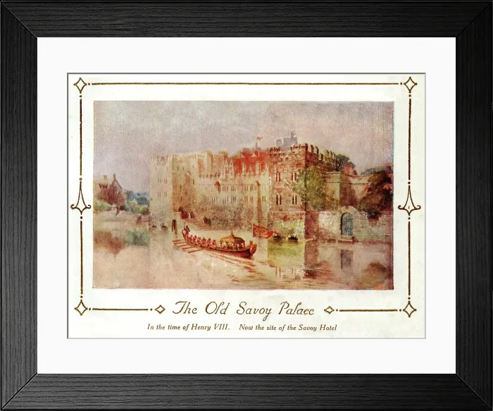 Framed Print : The Old Savoy Palace in the time of Henry VIII Framed Print : The Old Savoy Palace in the time of Henry VIII