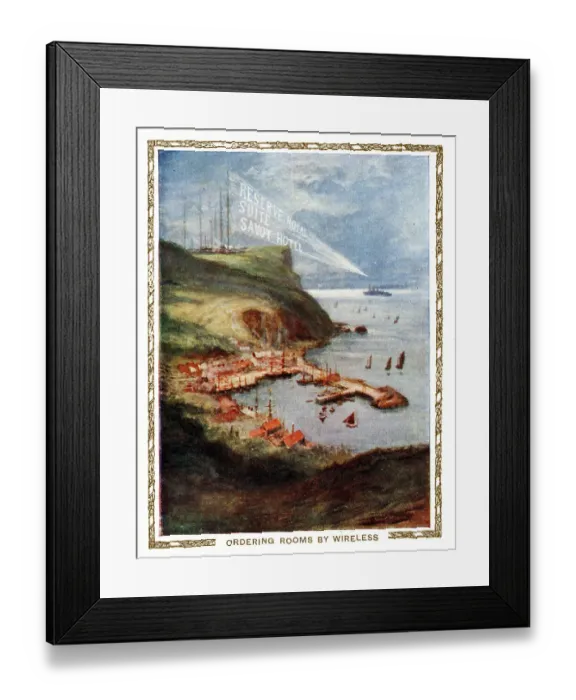 Framed Print : Ordering rooms by wireless, The Savoy Hotel, London Framed Print : Ordering rooms by wireless, The Savoy Hotel, London
