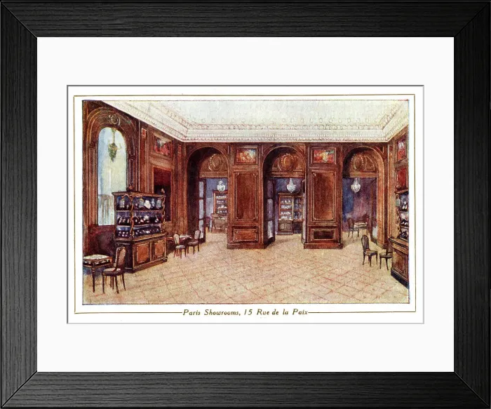 Framed Print : Showrooms, Lacloche Freres, Jewellers, Paris, France