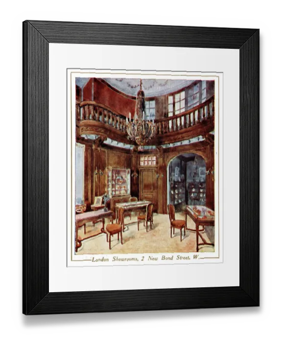 Framed Print : Showrooms, Lacloche Freres, Jewellers, London Framed Print : Showrooms, Lacloche Freres, Jewellers, London