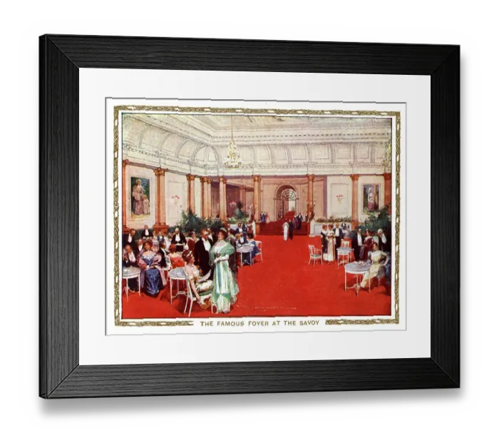 Framed Print : The Famous Foyer at The Savoy Hotel, London Framed Print : The Famous Foyer at The Savoy Hotel, London