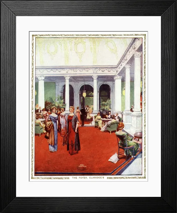 Framed Print : The Foyer, Claridge's Hotel, London Framed Print : The Foyer, Claridge's Hotel, London