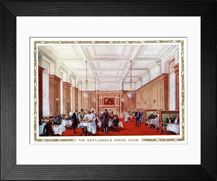 Framed Print : Gentlemen's Dining Room, Simpson's-in-the-Strand, London Framed Print : Gentlemen's Dining Room, Simpson's-in-the-Strand, London