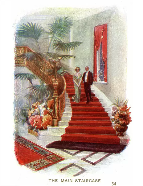 The Main Staircase, Claridge's Hotel, London