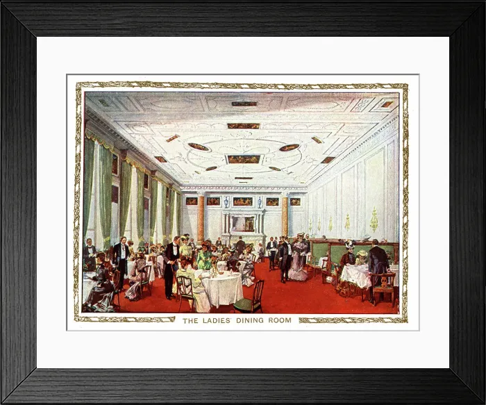 Framed Print : Ladies Dining Room, Simpson's-in-the-Strand, London Framed Print : Ladies Dining Room, Simpson's-in-the-Strand, London