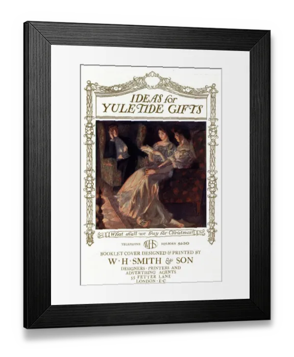 Framed Print : Advert, W H Smith, Ideas for Yuletide Gifts Framed Print : Advert, W H Smith, Ideas for Yuletide Gifts