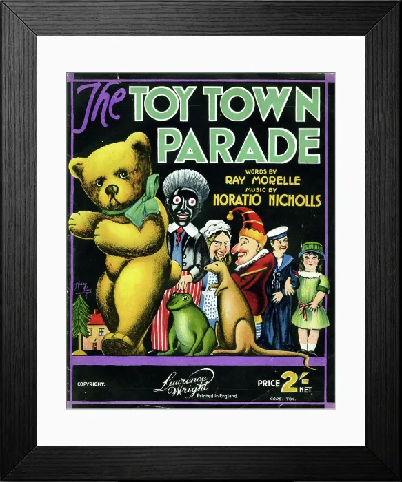 Framed Print : Music cover, The Toy Town Parade Framed Print : Music cover, The Toy Town Parade