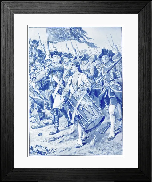Framed Print : Beating the Charge at the Battle of Dettingen Framed Print : Beating the Charge at the Battle of Dettingen