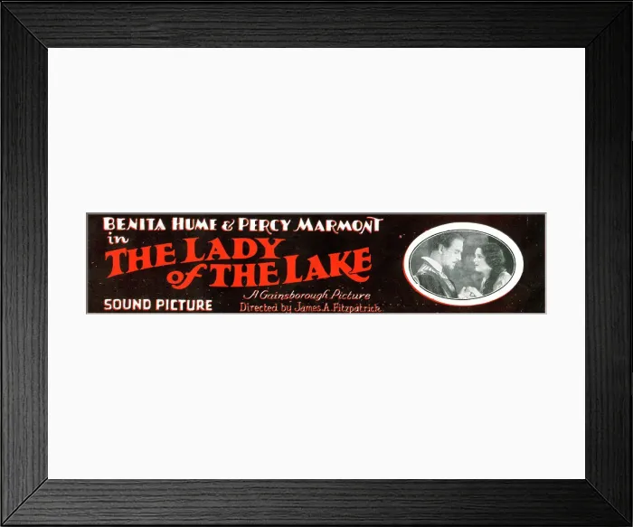 Framed Print : Benita Hume and Percy Marmont in The Lady of the Lake Framed Print : Benita Hume and Percy Marmont in The Lady of the Lake