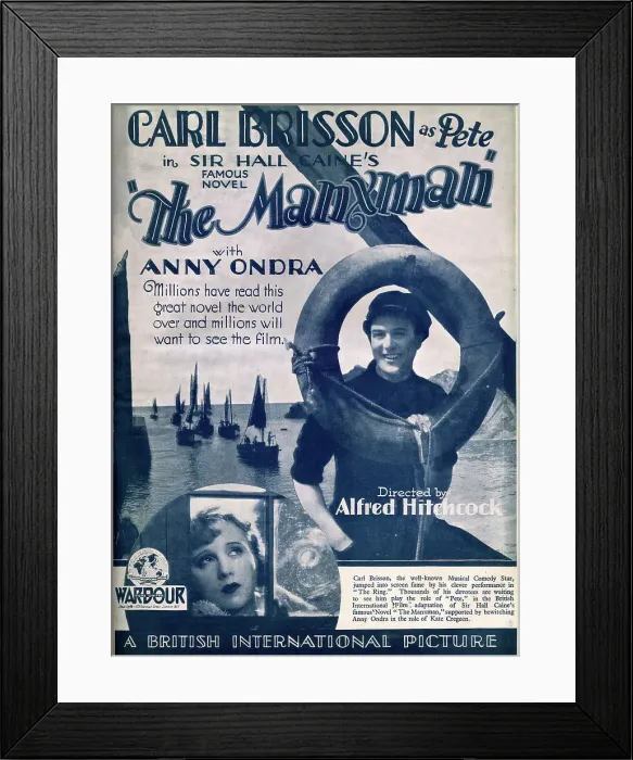 Framed Print : The Manxman, directed by Alfred Hitchcock Framed Print : The Manxman, directed by Alfred Hitchcock