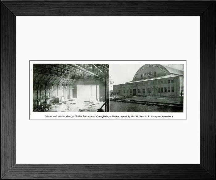 Framed Print : British International Films Studio, Welwyn Garden City, Hert Framed Print : British International Films Studio, Welwyn Garden City, Hert