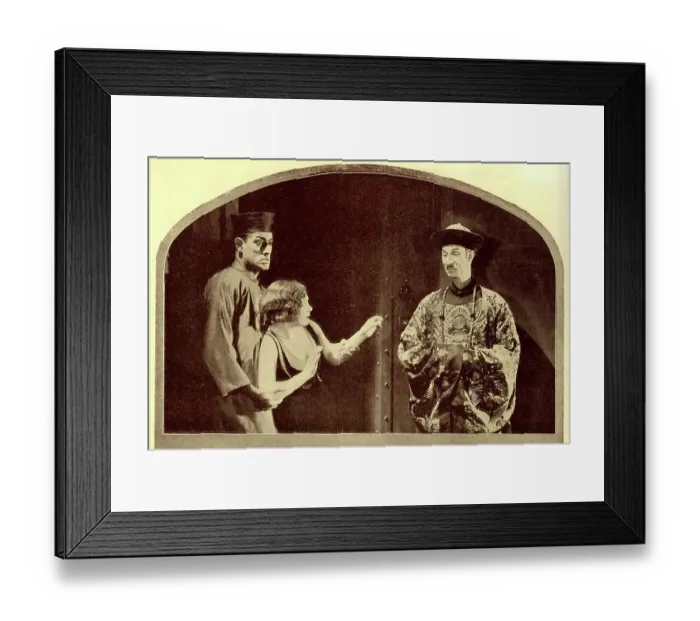 Framed Print : Mabel Poulton and Gibb McLaughlin in film scene Framed Print : Mabel Poulton and Gibb McLaughlin in film scene