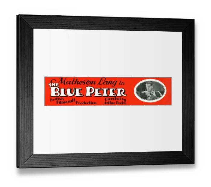 Framed Print : Matheson Lang in adventure film, The Blue Peter Framed Print : Matheson Lang in adventure film, The Blue Peter