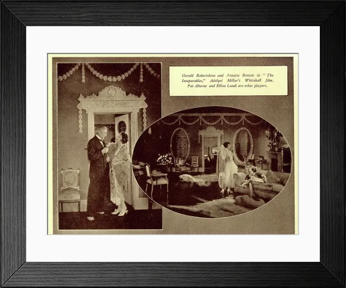 Framed Print : Scenes from romantic film The Inseparables Framed Print : Scenes from romantic film The Inseparables