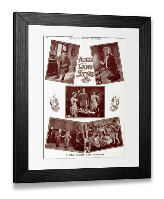 Framed Print : Scenes from Auld Lang Syne starring Sir Harry Lauder Framed Print : Scenes from Auld Lang Syne starring Sir Harry Lauder
