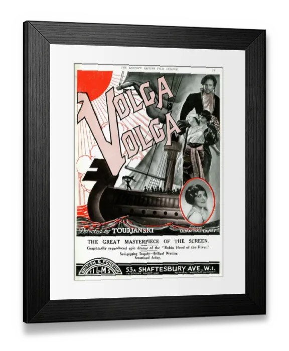 Framed Print : Film, Volga Volga, directed by Tourjanski Framed Print : Film, Volga Volga, directed by Tourjanski