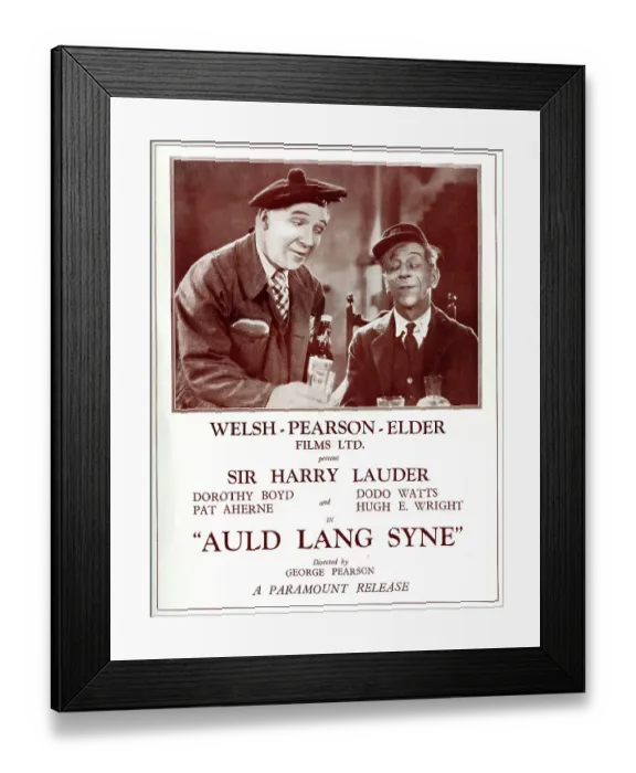 Framed Print : Paramount film, Auld Lang Syne, starring Sir Harry Lauder Framed Print : Paramount film, Auld Lang Syne, starring Sir Harry Lauder