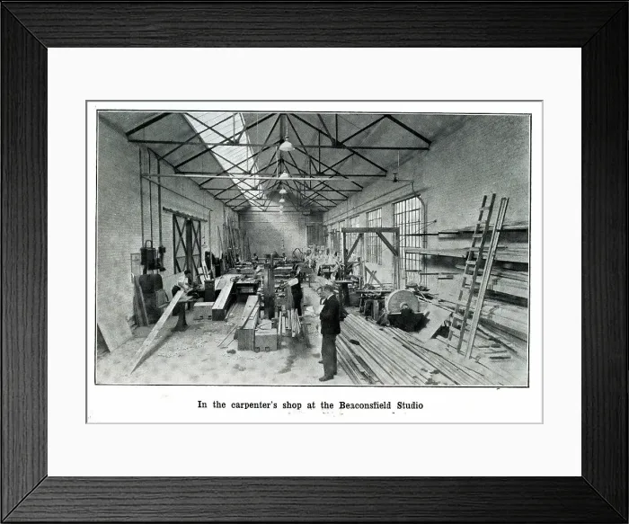 Framed Print : Carpenter's Shop, British Lion Films, Beaconsfield Studio Framed Print : Carpenter's Shop, British Lion Films, Beaconsfield Studio