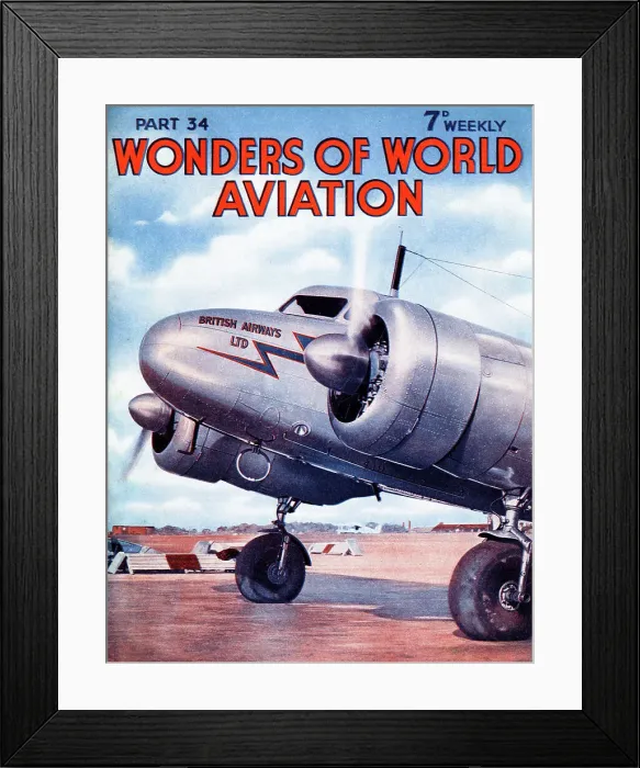 Framed Print : British Airways Lockheed Electra Airliner at Croydon Airport Framed Print : British Airways Lockheed Electra Airliner at Croydon Airport