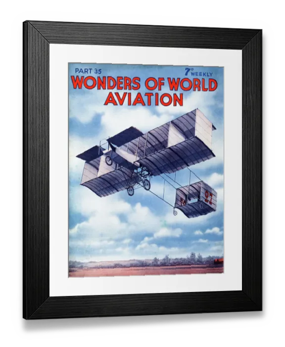 Framed Print : Henri Farman in an early Voisin biplane Framed Print : Henri Farman in an early Voisin biplane