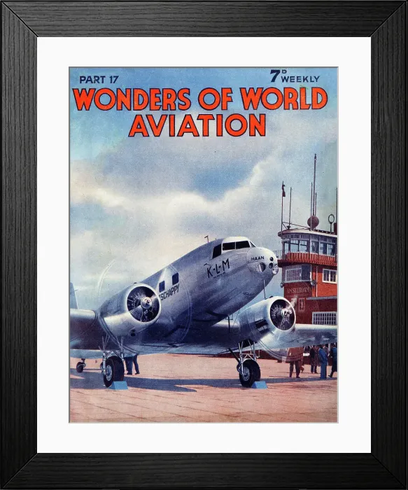 Framed Print : KLM Royal Dutch Airlines, Douglas DC3 aircraft at Schipol Framed Print : KLM Royal Dutch Airlines, Douglas DC3 aircraft at Schipol
